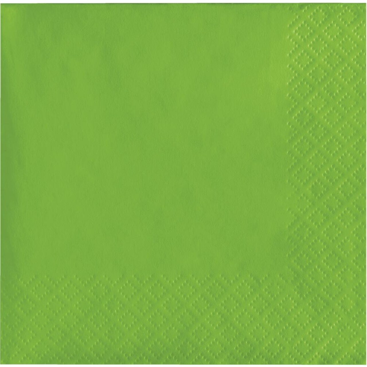 240/Case Bulk Fresh Lime Green Value Friendly Beverage Napkins